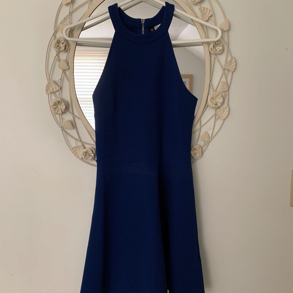 Divided - Deep Blue High Neck Sleeveless Dress